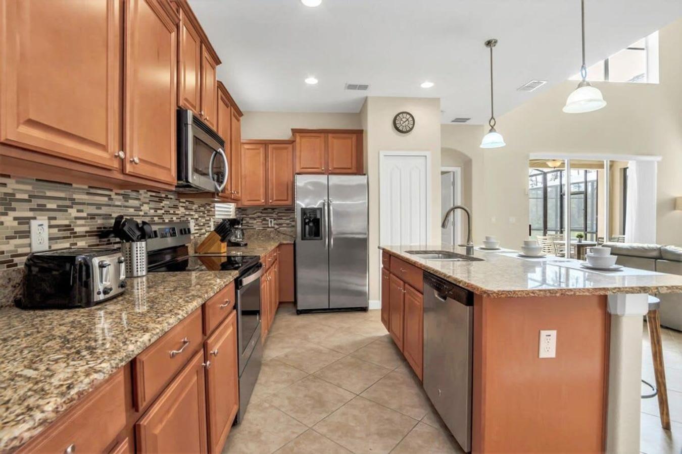 Near Disney - 5Br Home- Games Pool Hot Tub & Bbq Kissimmee Luaran gambar